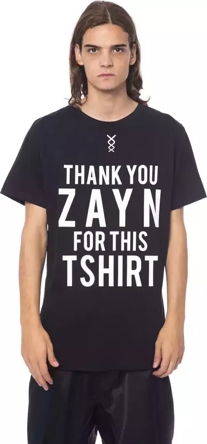 Black Cotton Men T-Shirt
