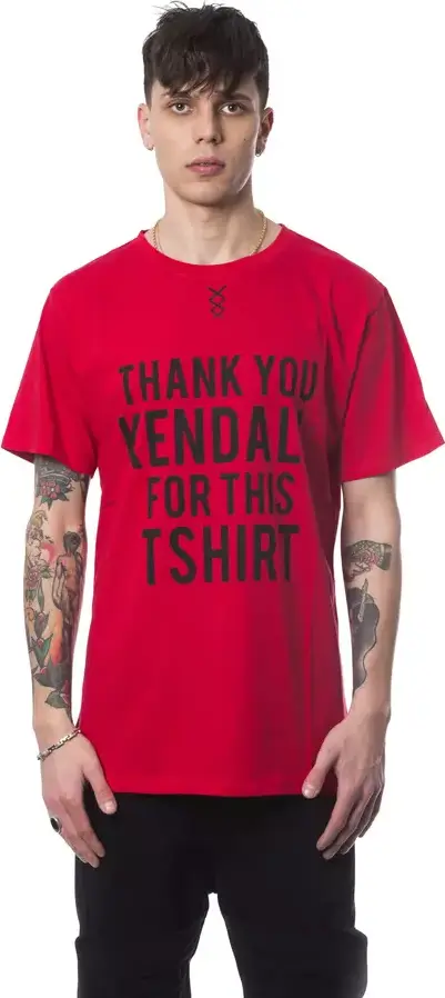 Red Cotton Men's T-Shirt