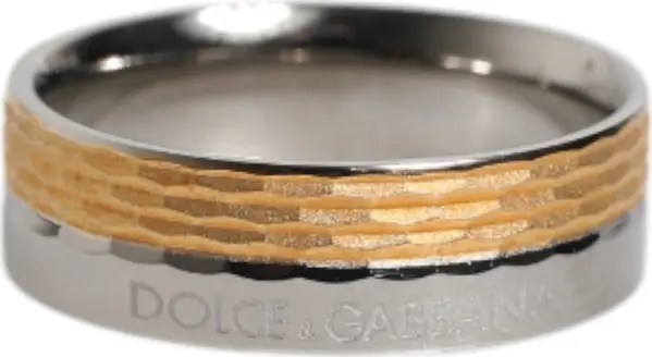Gold Silver Tone Real Brass DG Logo Ring