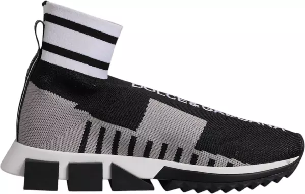 Black Gray Sorrento Socks Women Sneakers Shoes