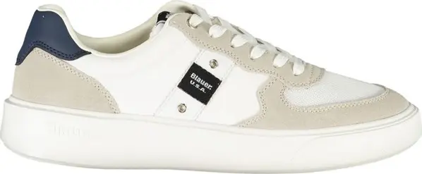 Bianco Polyurethane Men Sneaker