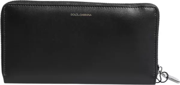 Black Blue Exotic Leather Embossed Continental Wallet