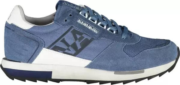 Blue Polyester Sneaker