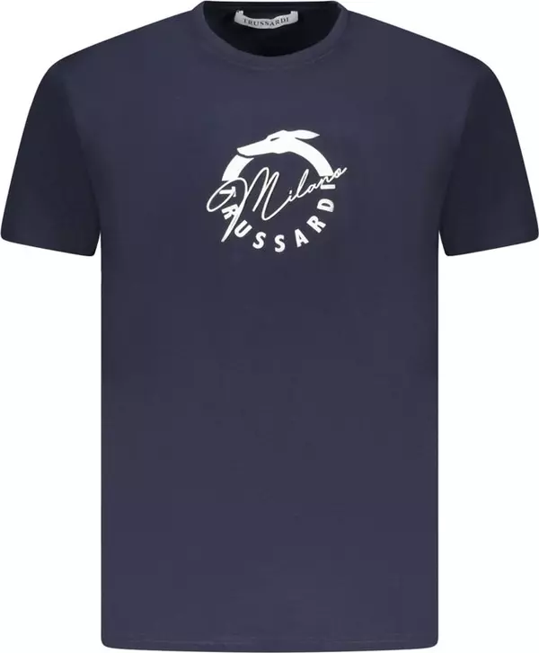 Blu Cotton Men T-Shirt