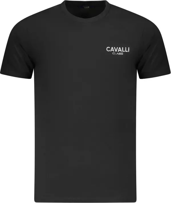 Black Cotton Men T-Shirt