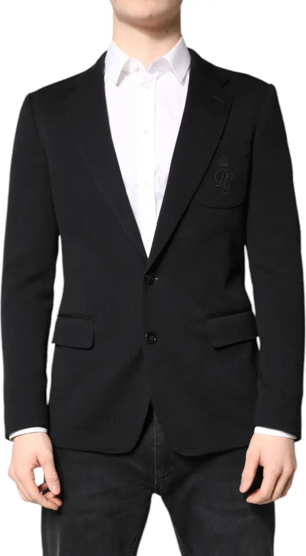 Black Wool Slim Fit Coat Blazer Jacket Suit