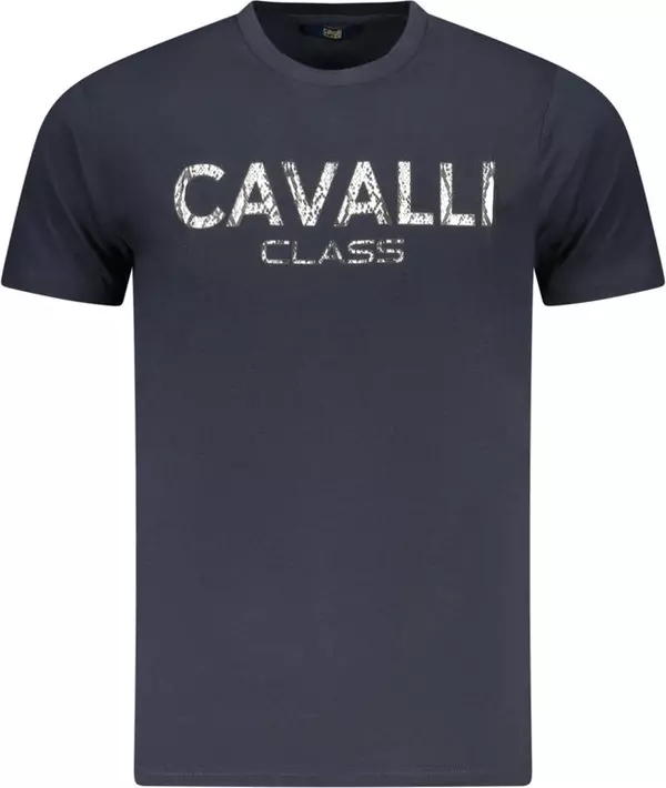 Blu Cotton Men T-Shirt