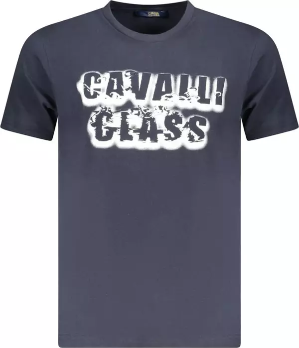 Blu Cotton Men T-Shirt