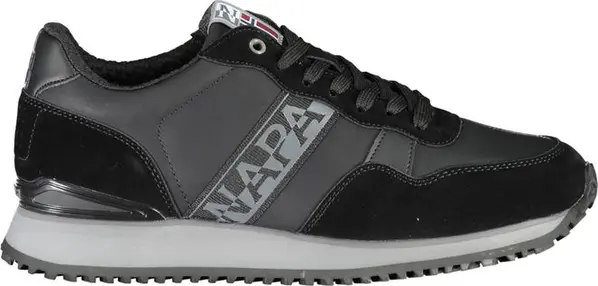 Black Polyester Sneaker