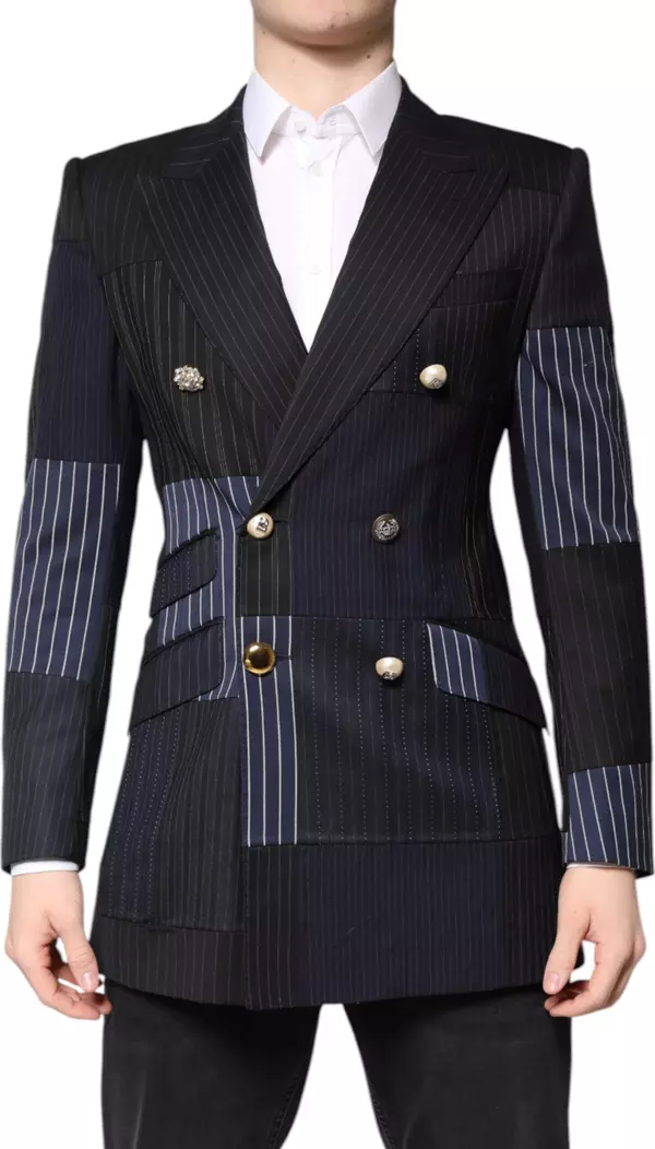 Multicolor Patchwork Jacket Coat Suit Blazer