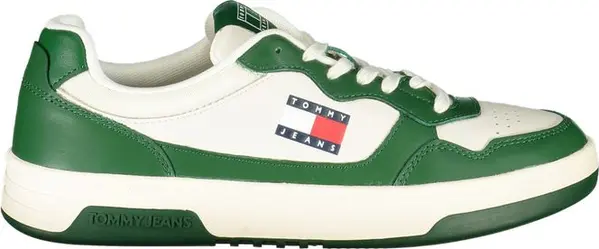 White Polyurethane Men Sneaker