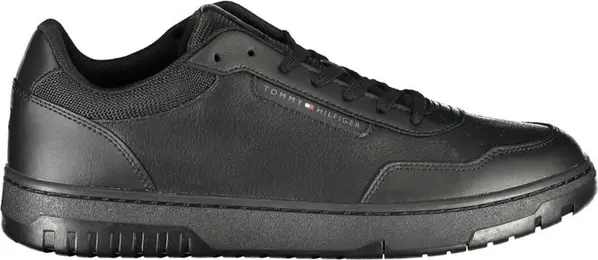 Black Leather Men Sneaker