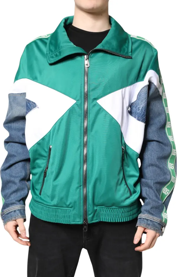 Multicolor Full Zip Windbreaker Jacket