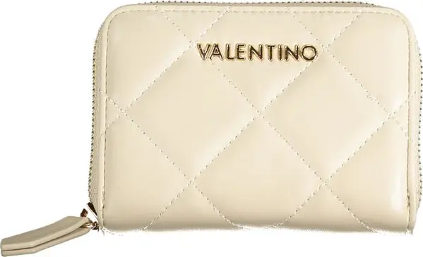 Beige Polyurethane Women's Wallet