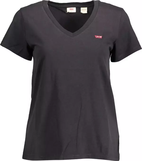 Black Organic Cotton Women T-Shirt