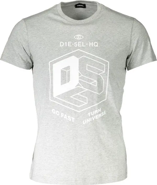 Grigio Cotton Men T-Shirt