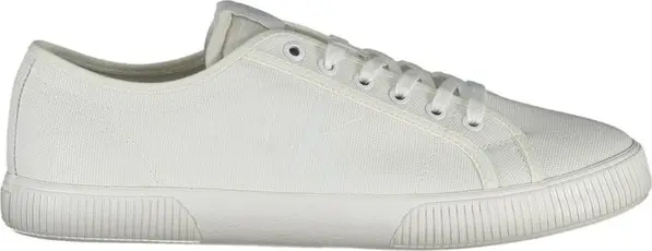 White Cotton Men's Sneaker