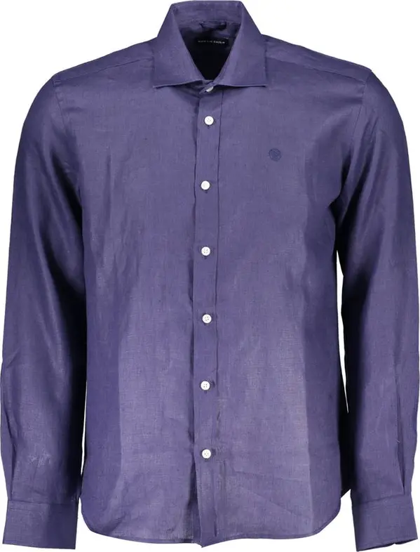 Blu Linen Men Shirt