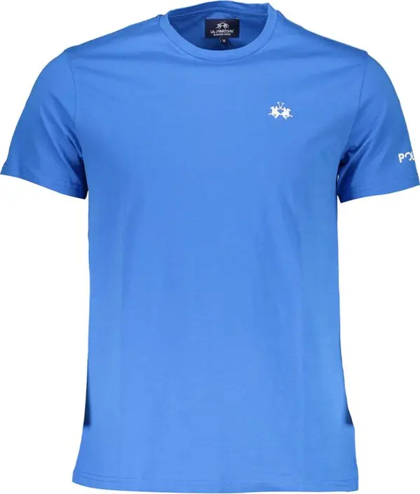 Blue Cotton Men T-Shirt