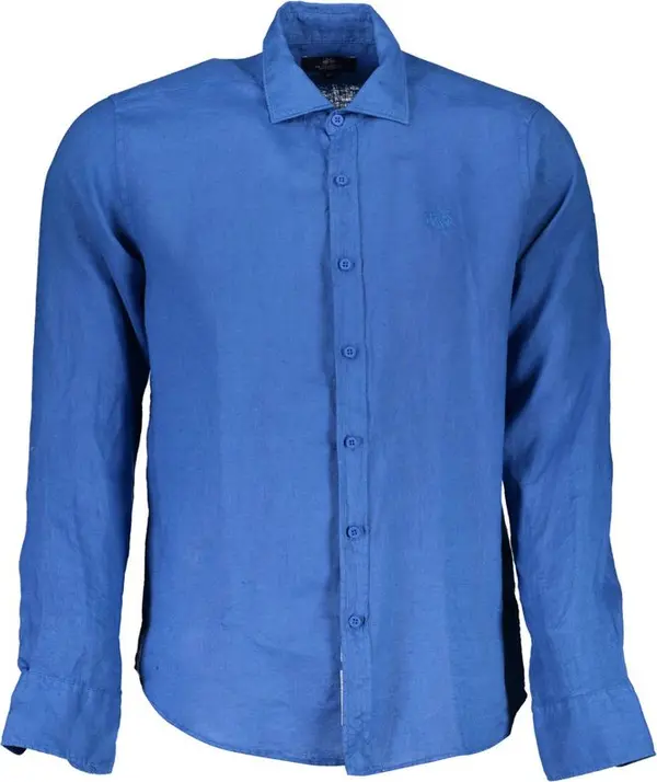 Blu Linen Men Shirt