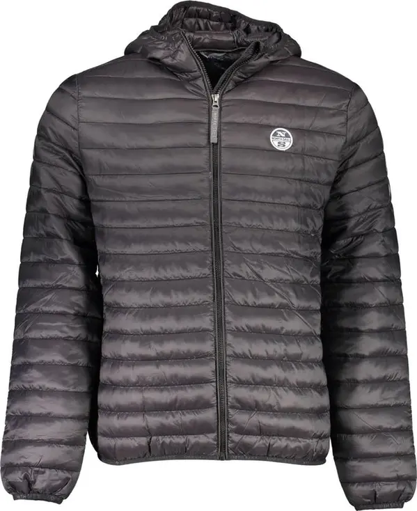 Black Polyamide Men's Jacket