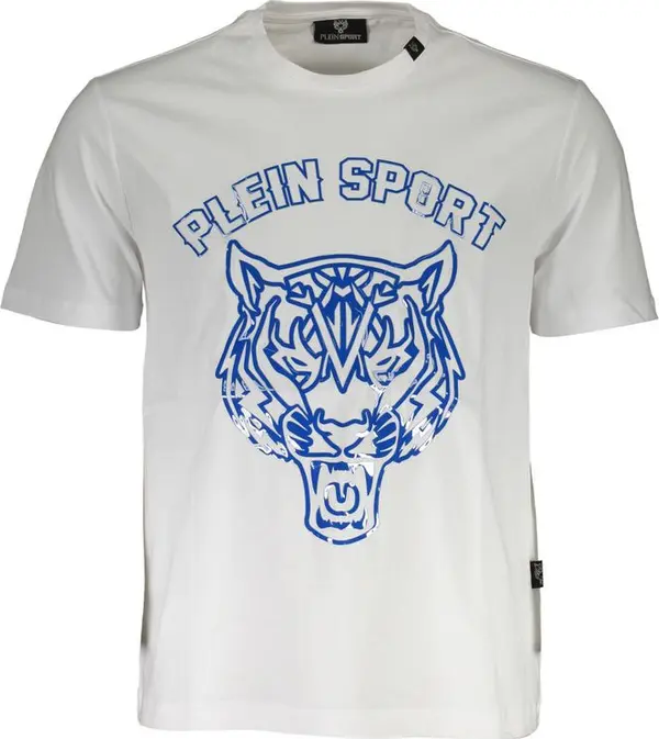 White Cotton Men T-Shirt