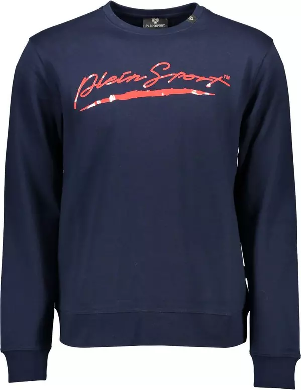 Blue Cotton Men's Sweatshirt