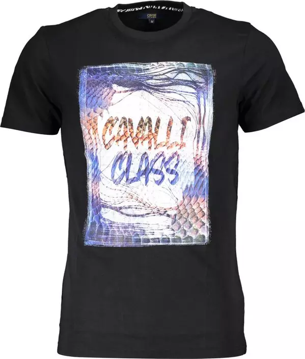 Black Cotton Men's T-Shirt