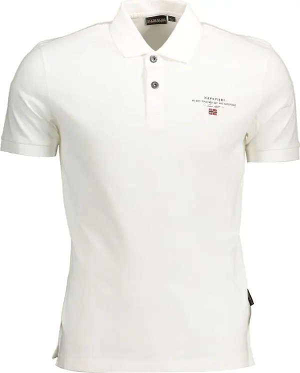 White Cotton Men's Polo Shirt