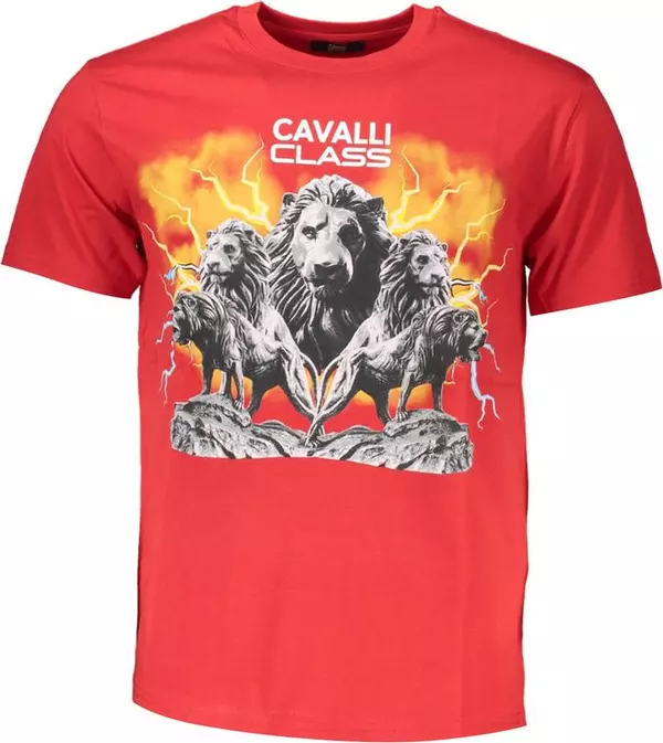 Red Cotton Men's T-Shirt
