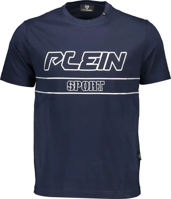 Blue Cotton Men's T-Shirt