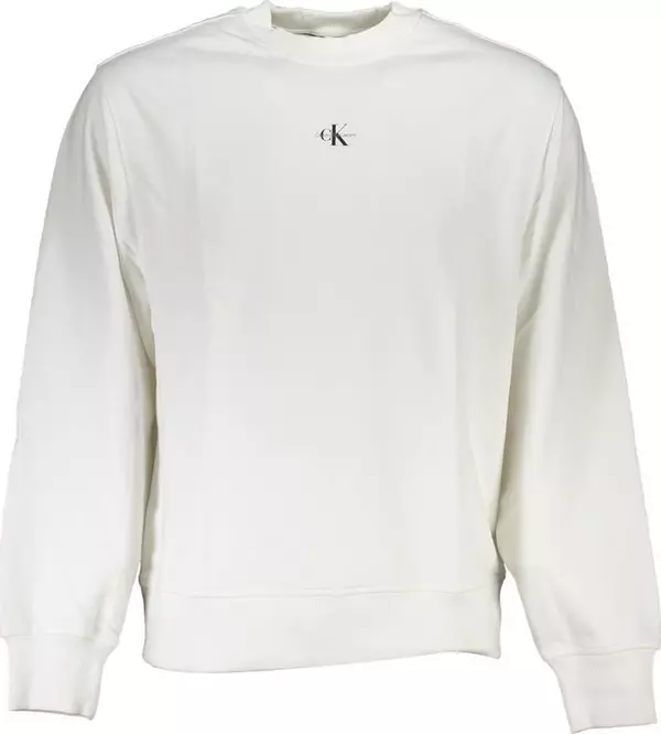White Cotton Men's Sweatshirt