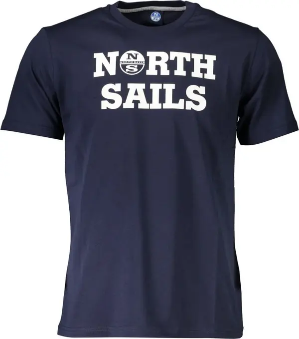 Blue Cotton Men's T-Shirt