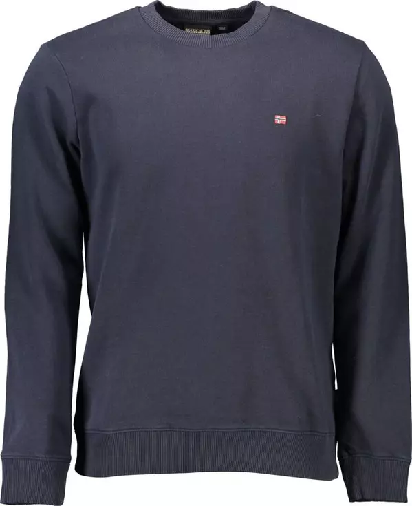 Blue Cotton Men's Sweatshirt