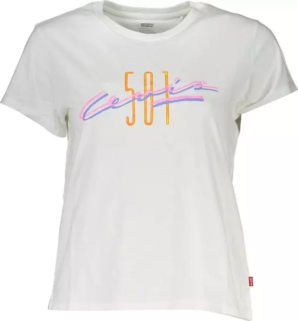 White Cotton Women's T-Shirt