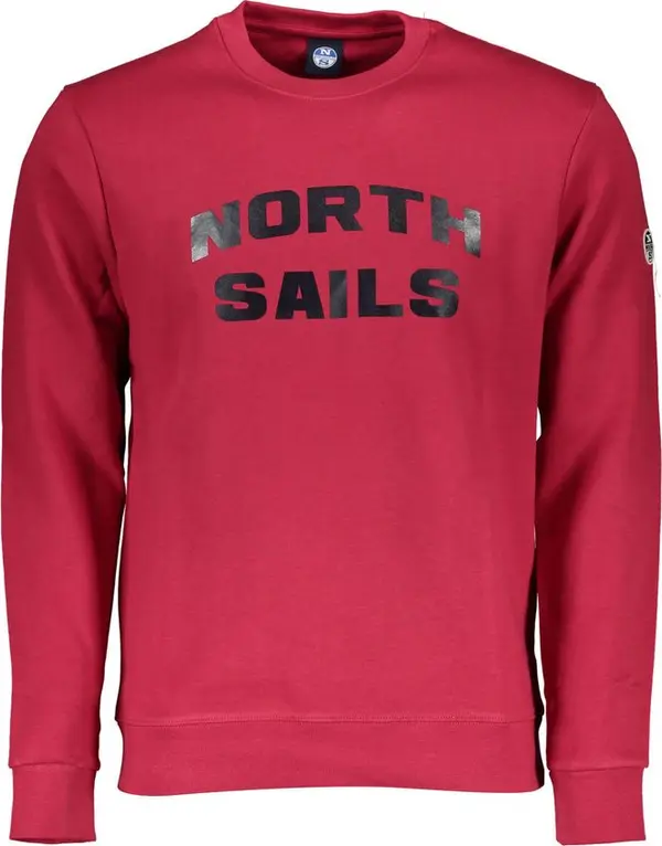 Red Cotton Men's Sweatshirt