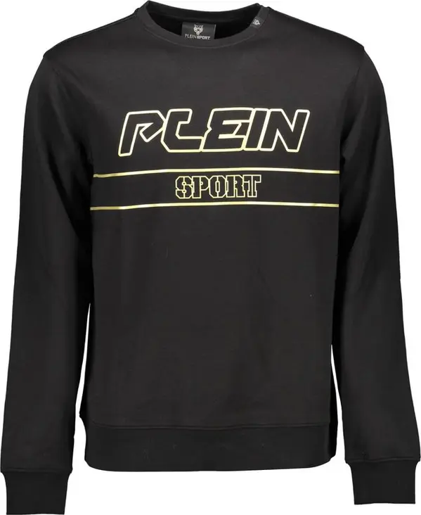 Black Cotton Men's Sweatshirt