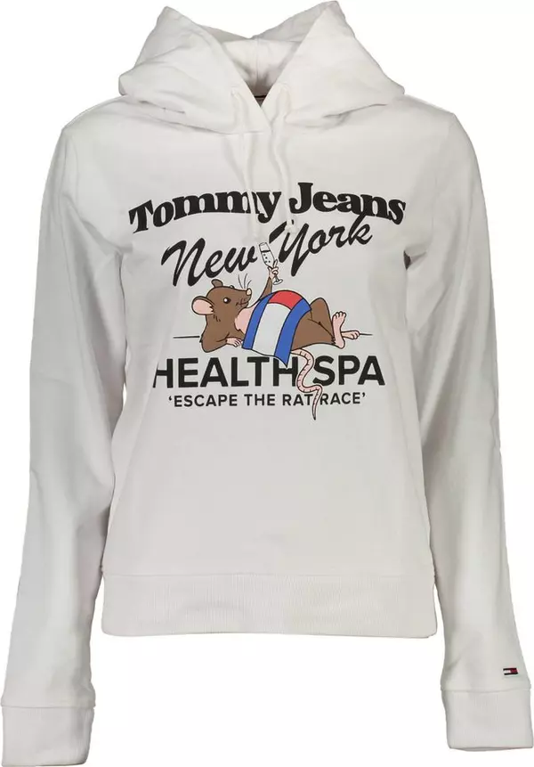 Bianco Cotton Women Hoodie