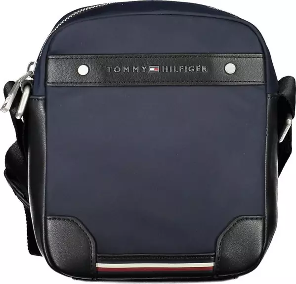 Blue Polyester Men's Shoulder Bag