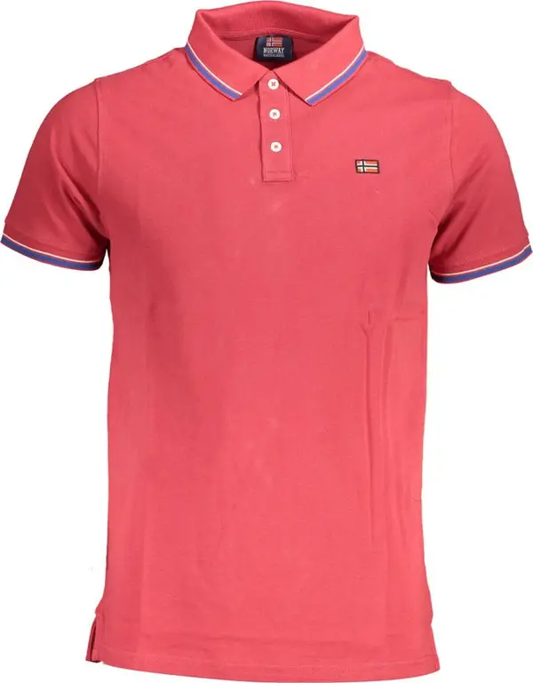 Red Cotton Men Polo