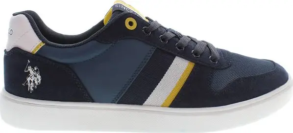 Blue Polyester Men's Sneaker