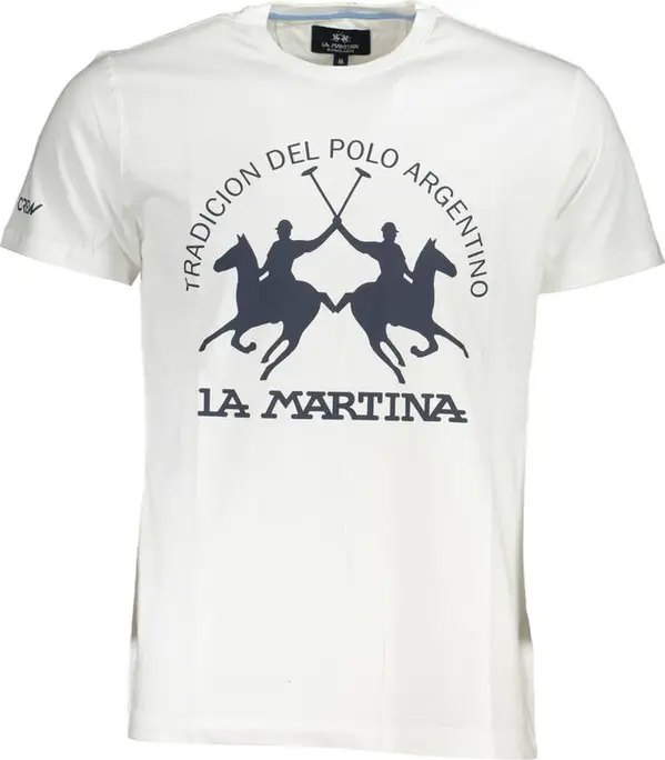 White Cotton Men T-Shirt