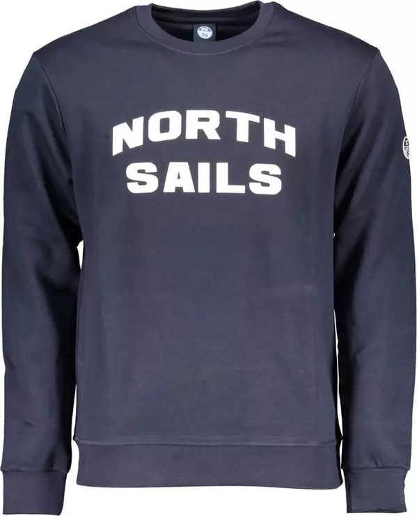 Blue Cotton Men's Sweatshirt