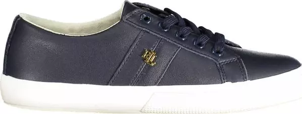 Blue Leather Women Sneaker