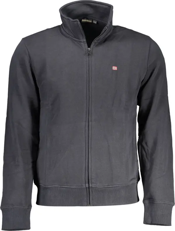 Black Cotton Men's Sweatshirt