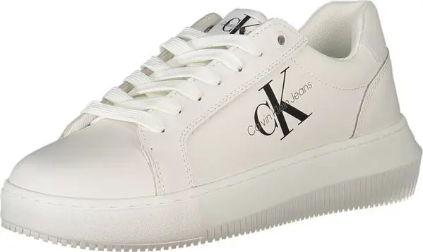White Polyester Women Sneaker