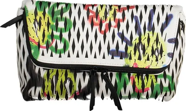 White Polyurethane Women Handbag