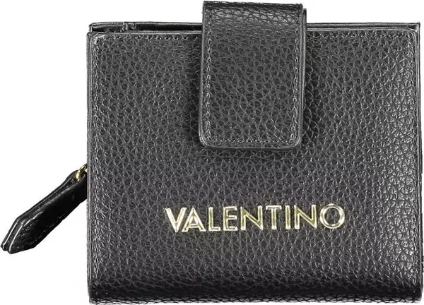 Black Polyurethane Women's Wallet