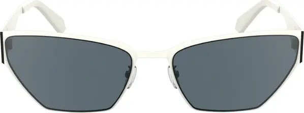 White Metal Women Sunglasses