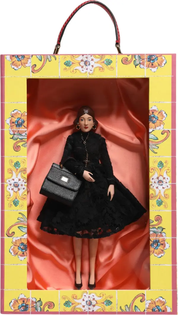 Black Dress Ceramic Porcelain Fashion Leather Sicily Dolls